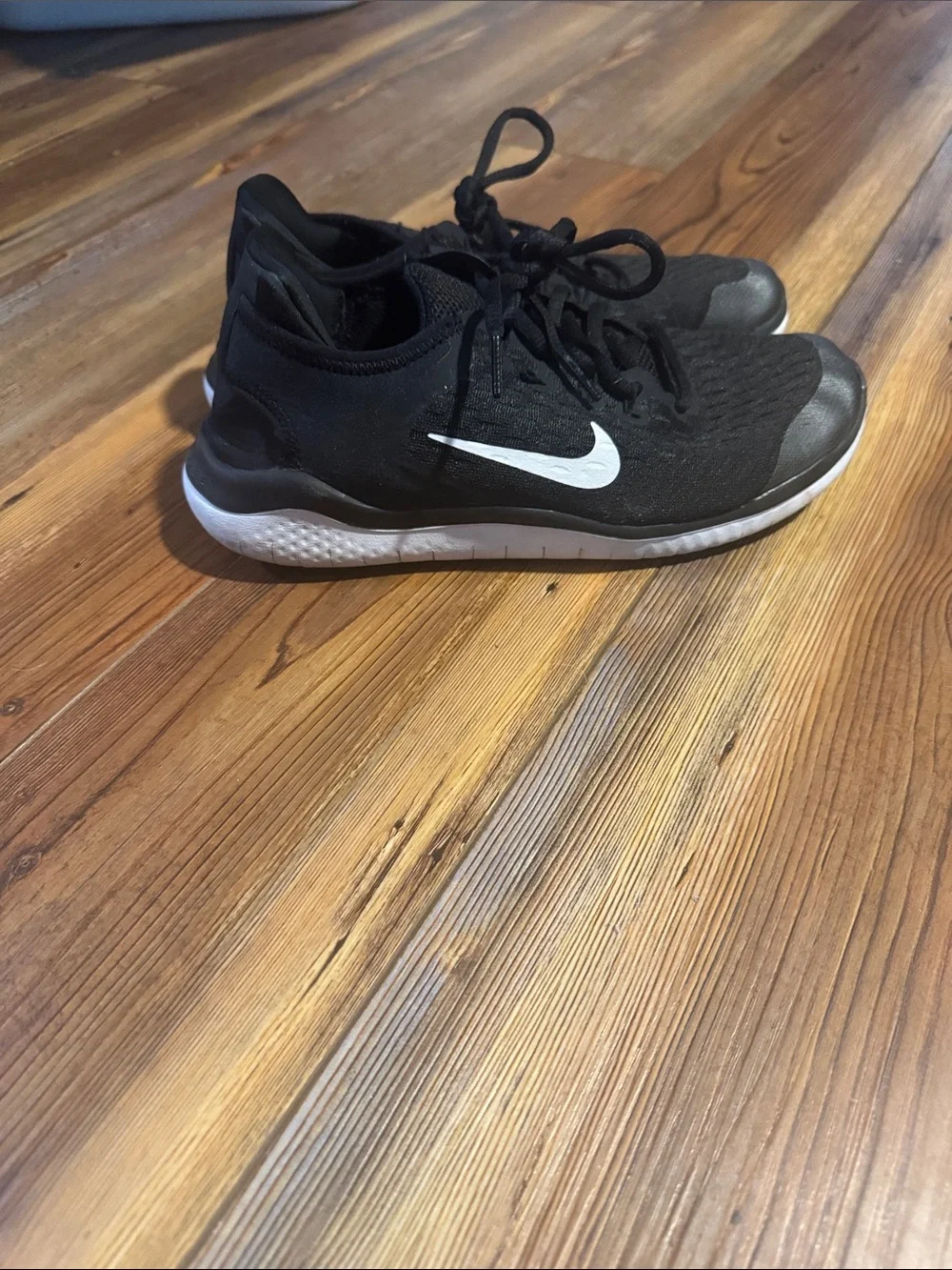 Nike Black and White Running Shoes